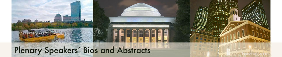 Plenary Speakers' Bios and Abstracts